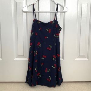 NEW Forever 21 Navy Cherry Dress